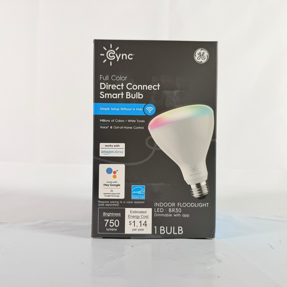 GE Cync Full Color Direct Connect BR30 LED Smart Indoor‎ Floodlight Bulb 750Lm